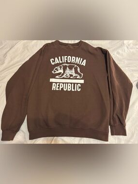 California Republic Crewneck Sweatshirt - Brown